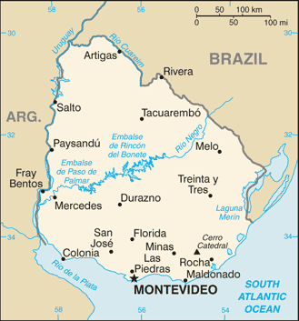 Uruguay Mapa