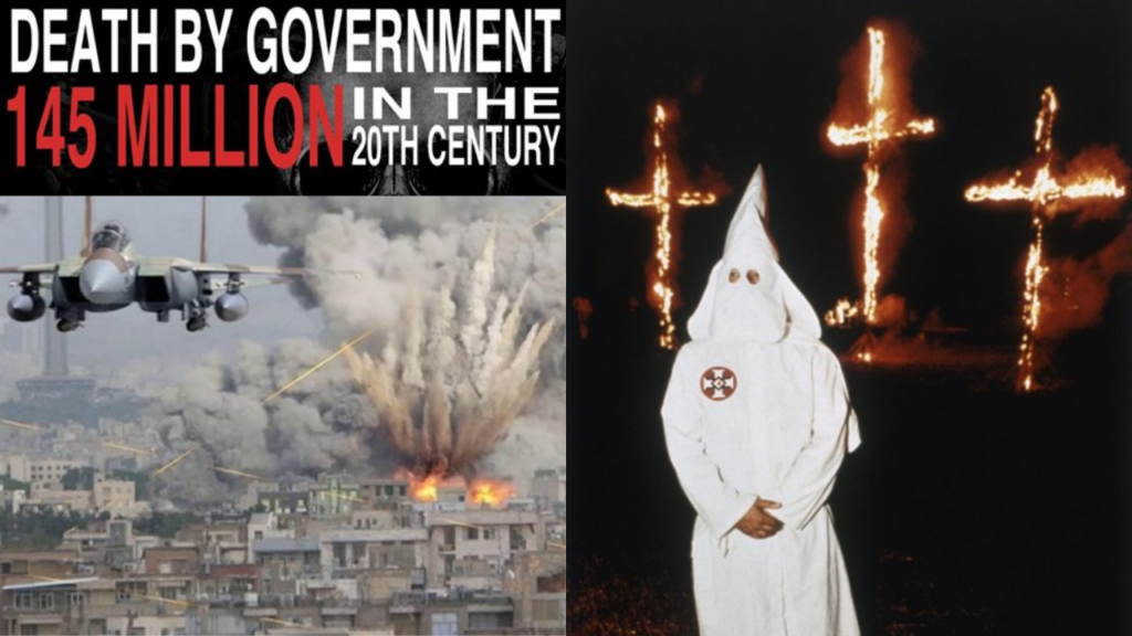 dear cenk uygur, supporting government is worse than supporting the ku klux klan