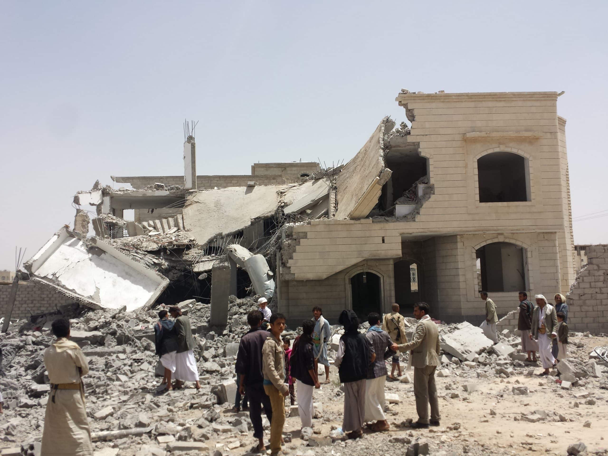 destroyed house in the south of sanaa 12 6 2015 3
